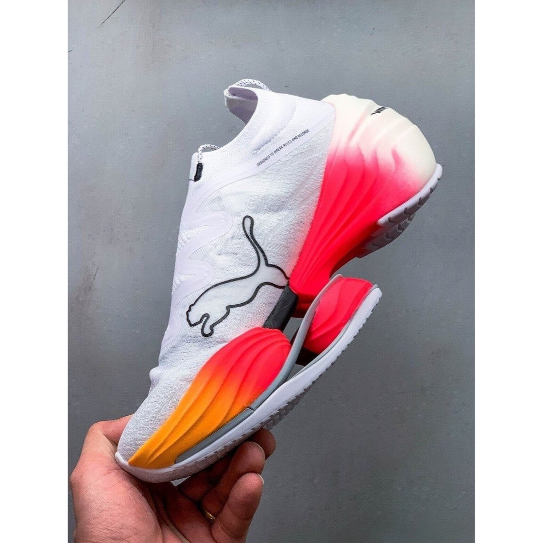 Puma Fast-RB Nitro Elite - Branco com Rosa e Laranja