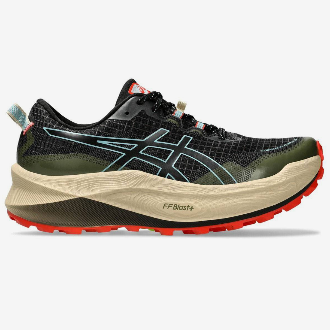 Asics Trabuco Max 3 - Verde Oliva/Vermelho