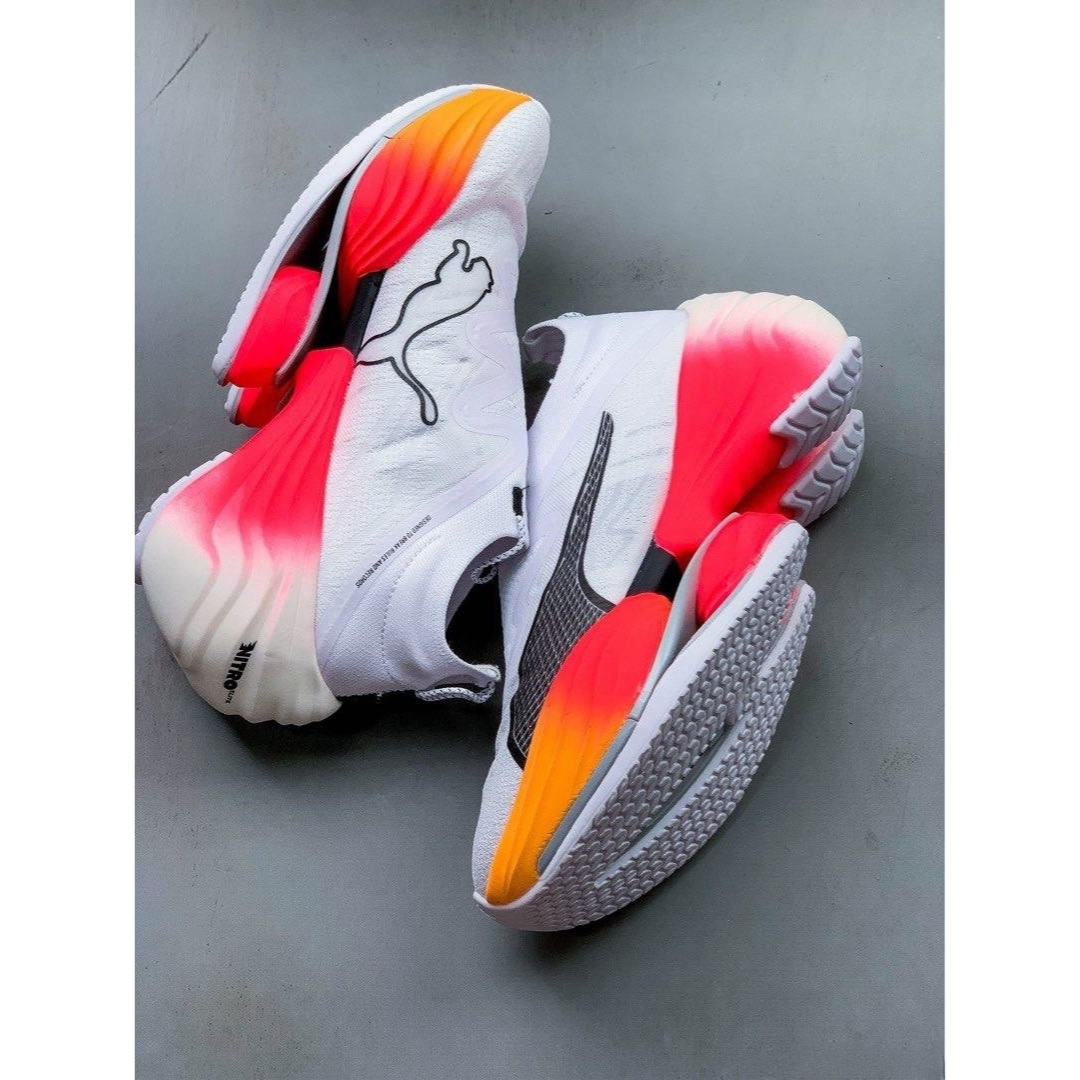 Puma Fast-RB Nitro Elite - Branco com Rosa e Laranja