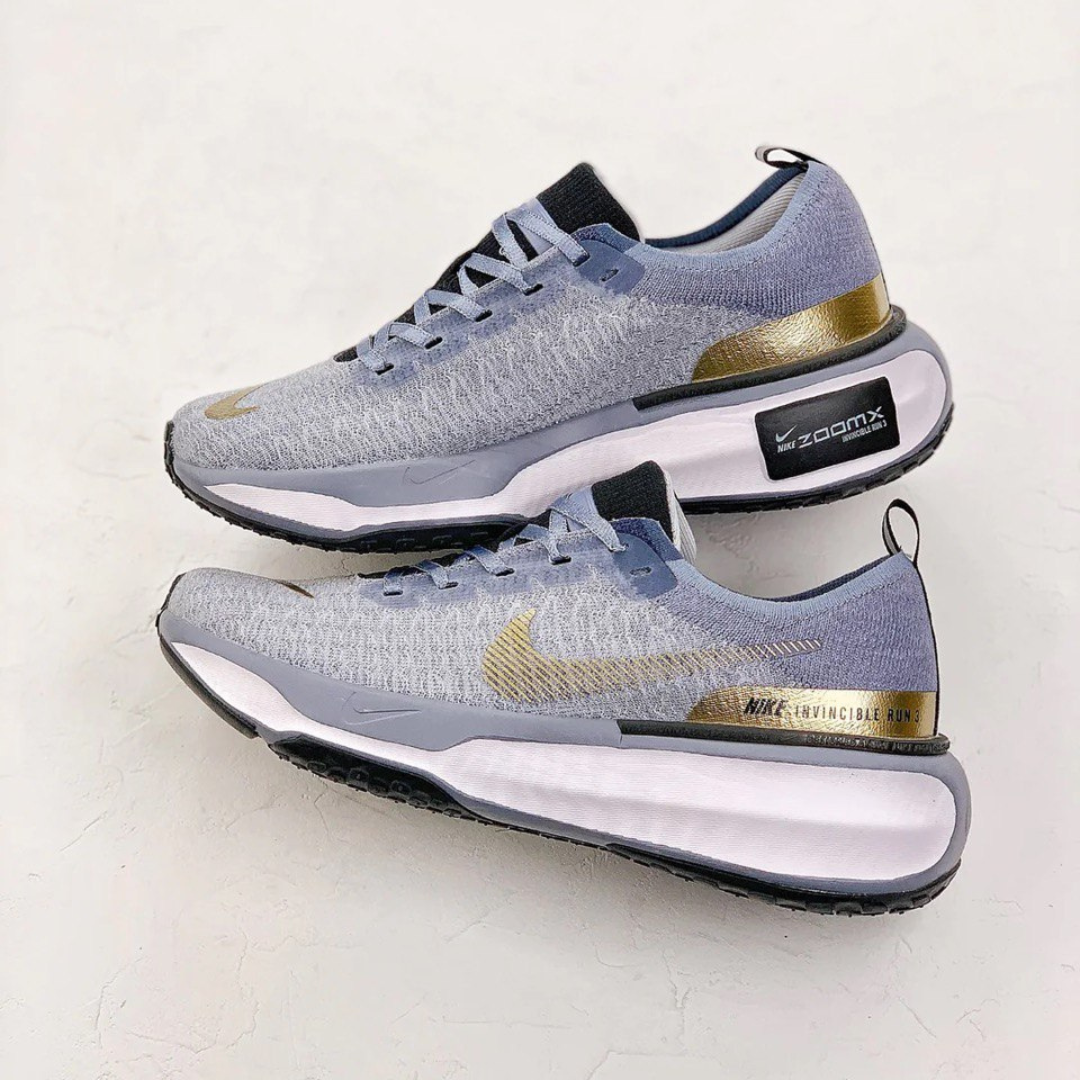 Nike Invincible Run 3 - Azul/Dourado