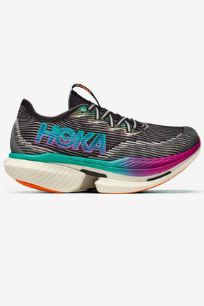 Hoka Cielo X1 Unissex - Preto/Electric Aqua