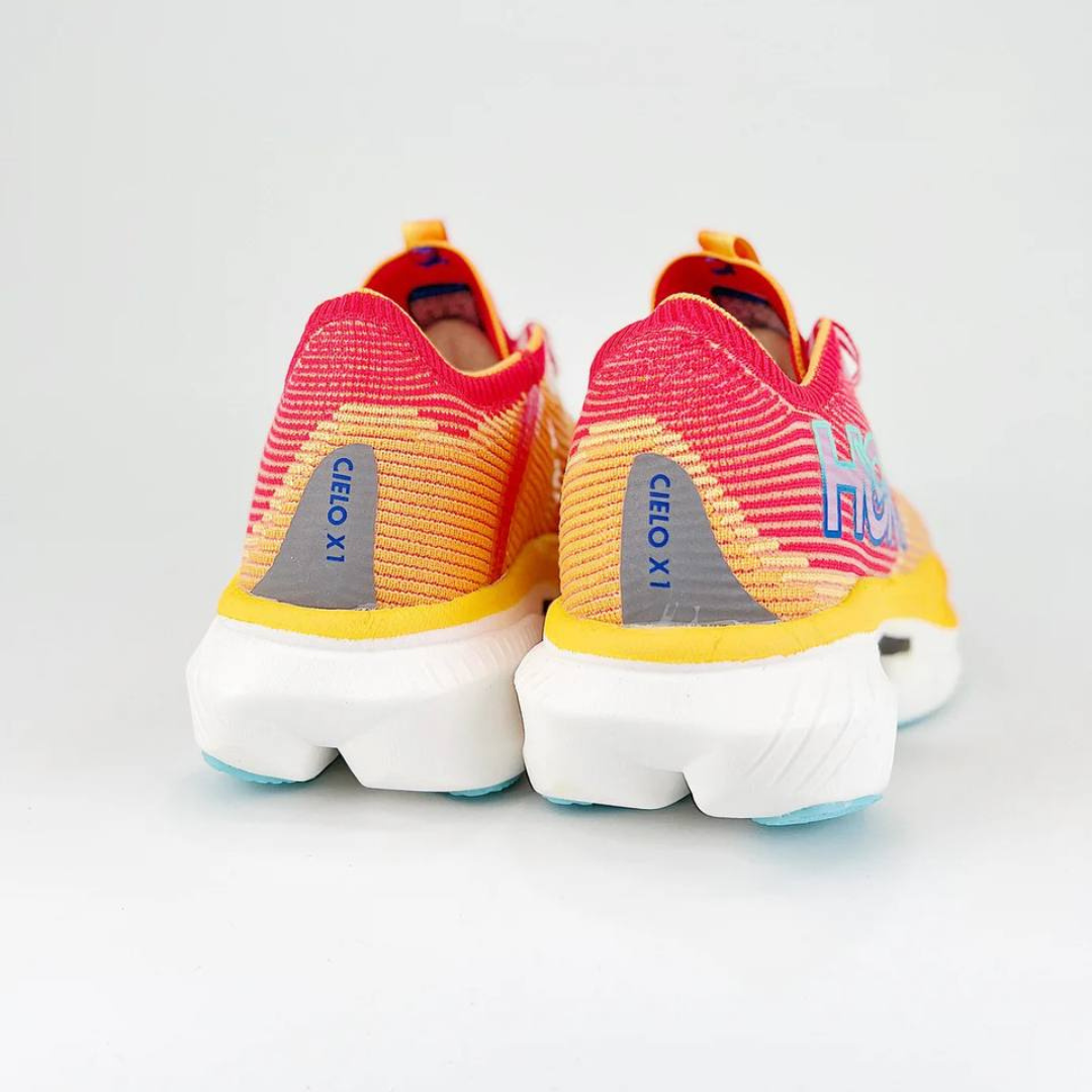 Hoka Cielo X1 Unissex - Cerise/Solar Flare