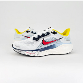 Nike Air Zoom Pegasus 41 - Branco/Azul/Amarelo/Vermelho