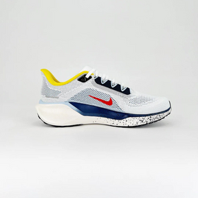 Nike Air Zoom Pegasus 41 - Branco/Azul/Amarelo/Vermelho