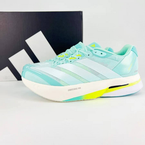 Adidas Adizero Boston 13 Flash Aqua/Metálico/Verde Limão