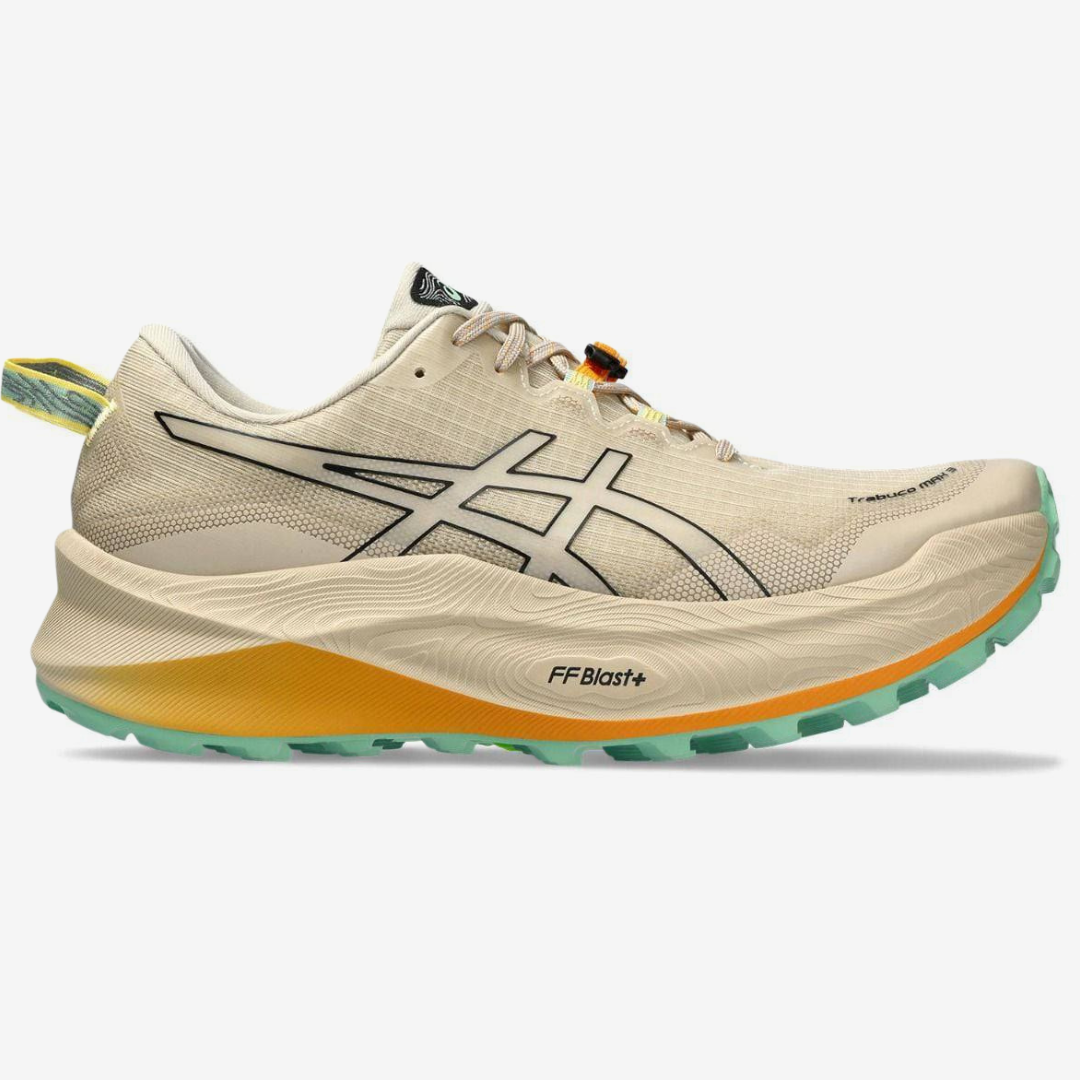 Asics Trabuco Max 3 - Bege/Laranja/Verde