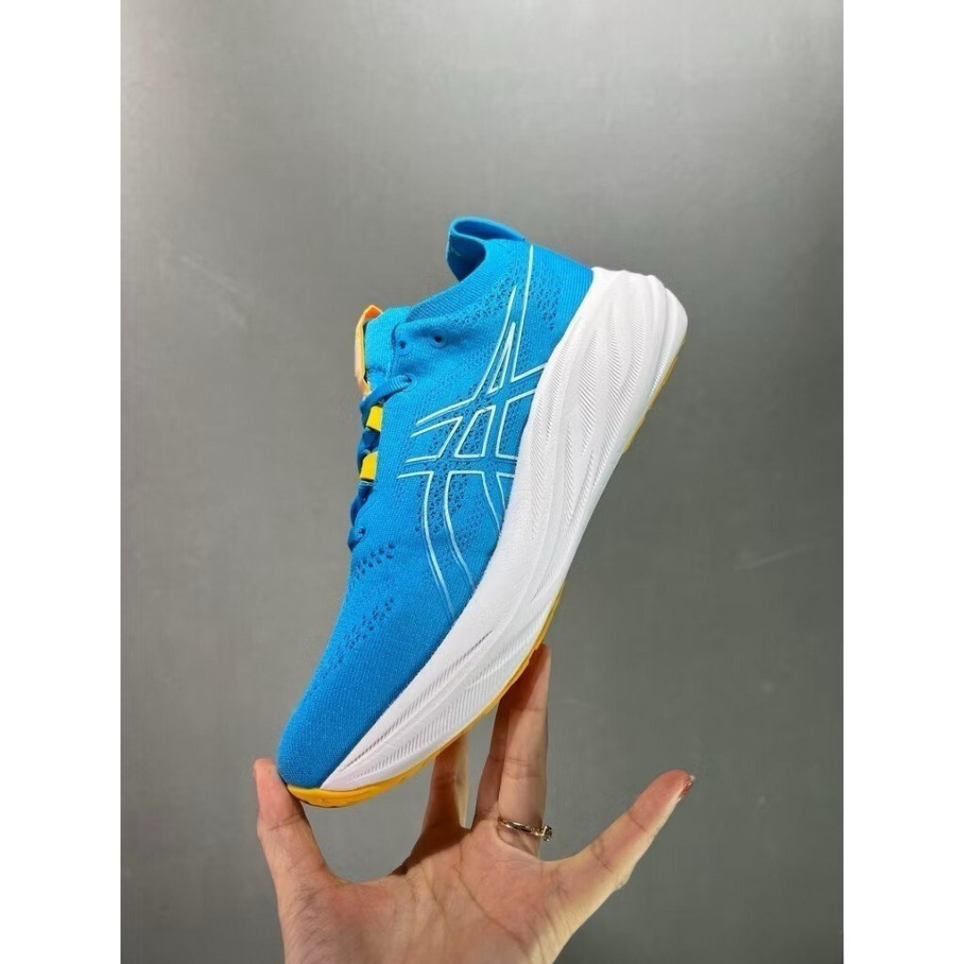Asics Gel - Nimbus 26 - Azul e Laranja