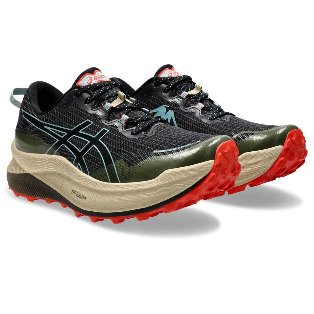 Asics Trabuco Max 3 - Verde Oliva/Vermelho
