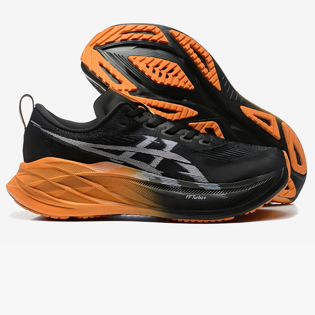 Asics Superblast 2 - Unissex - Preto/Laranja
