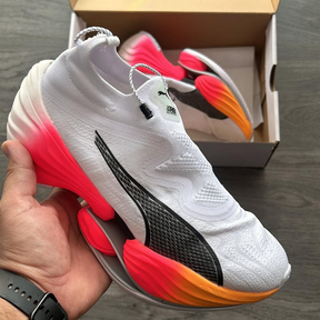 Puma Fast-RB Nitro Elite - Branco com Rosa e Laranja