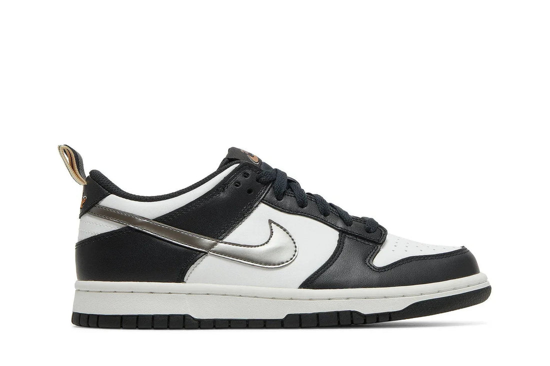 Nike Dunk Low GS Black/White Metallic Preto - Meireles Sport