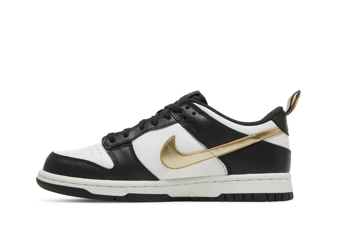 Nike Dunk Low GS Black/White Metallic Preto - Meireles Sport