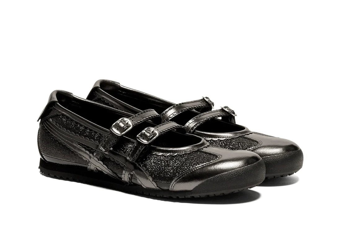Onitsuka Tiger Mexico 66 TGRS Black/Gunmetal Glitter Pack Preto - Meireles Sport