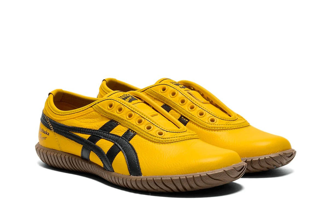 Onitsuka Tiger Tsunahiki Slip - On Sunflower Yellow/Black Amarelo - Meireles Sport