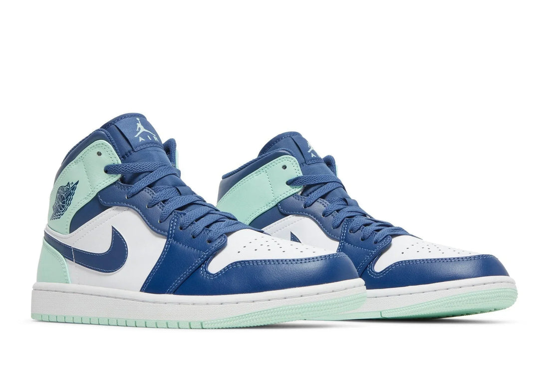 Air_Jordan_1_Mid_Aqua_Blue_Tint_Verde - Meireles Sport Conceito